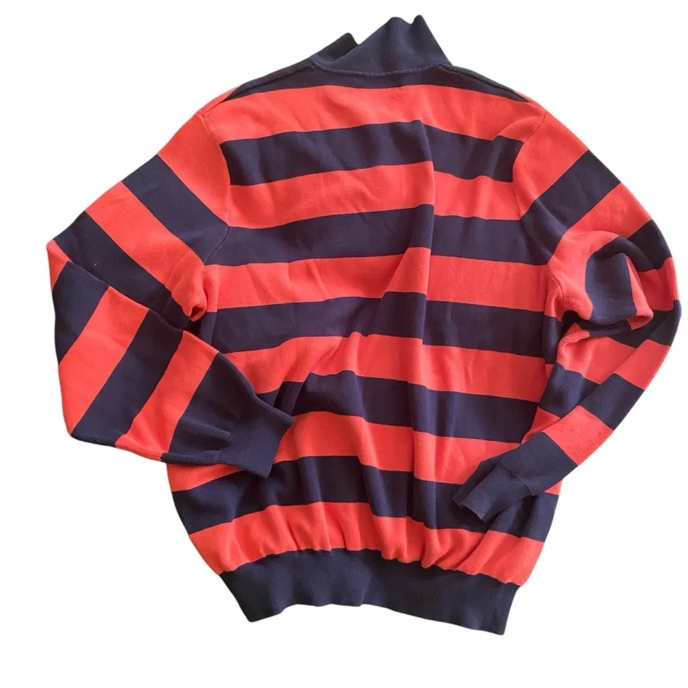 VTG PIMA Cotton Polo Ralph Lauren Golf Striped Collared Sweater 2XL
